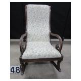 Upholstered rocker