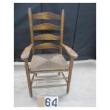 Slat back arm chair