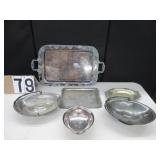 6 pieces of silver plate