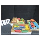 Vintage wooden toy trans & related