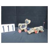 Vintage Fishe Price pull toys