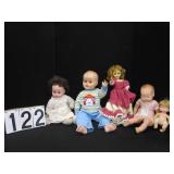 5 miscellaneous dolls