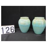 Pair of pottery planters