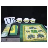 John Deere collectible mugs & flags