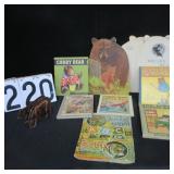 Group of bear booties, teddy bears, etc.