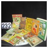 Group of bear related books, game, card