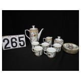 Group of hand painted china