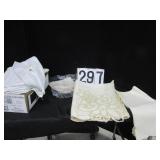 Linens, place mats, table clothes, etc.