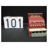 Metal toy cash register