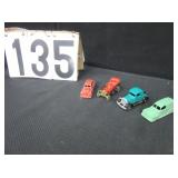 4 Tootsie toy cars