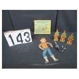 Miscellaneous paper soldiers etc.