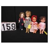 4 Composition dolls