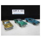 3 Hot Wheels Red Line matchboxes