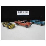 3 Hot Wheels Red Line matchboxes