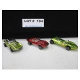 3 Hot Wheels Red Line matchboxes