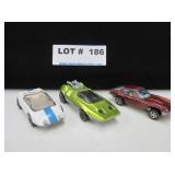 3 Hot Wheels Red Line matchboxes