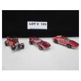 3 Hot Wheels Red Line matchboxes