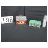 2 metal lunch boxes