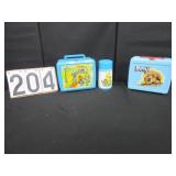 2 composition lunch boxes