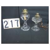 2 oil lamps