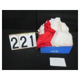 Box of larger doll clothes