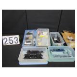 HO scale train engines, parts, etc.