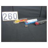 3 HO scale engines