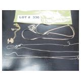 4 sterling necklaces