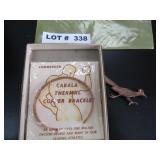 Copper bracelet & pin