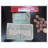 Foreign notes & coins
