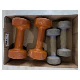 2 Pair 5 & 10 lb Dumbbells