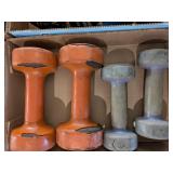 2 Pair 5 & 10 lb Dumbbells
