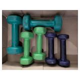 3 Pair 2,3 & 5 lb Dumbbells