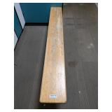 6 Assorted Wooden Men's Locker Room Benches