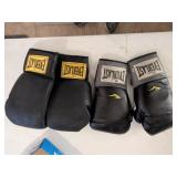 2 Pair Everlast Kickboxing Gloves