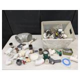 Assorted PVC, Rubber, Copper Plumbing Fittings