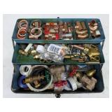 Assorted Cooper, Brass, Rubber Plumbing Fittings