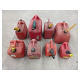 8 Assorted Fuel Cans
