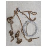 Assorted Tow Chains & Cable