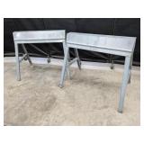 Pair Ebco Metal Folding Sawhores