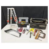 Assorted Tools, Frame Clamps, Tool Punch