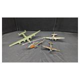 3 model planes, 1 helicopter