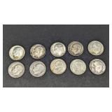 10 Silver Dimes