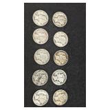10 Mercury Dimes