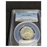1955 Quarter  PCGS PR65