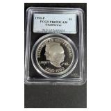 1990-P $1, PCGS PR6DCAM Eisehower
