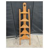 50' Graduated Wooden Shelf Unit