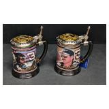 2-Franklin Mint Tankard Dale Earnhardt