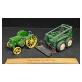 John Deere Tractor & Ertl Skidloader 1/16 Scale