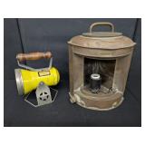Copper Converted Gas Lantern & Flashlight